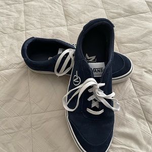 Men’s Vans Suede Dark Blue Shoes Size-10.5